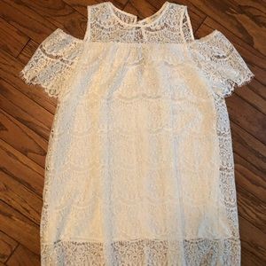 White lace dress